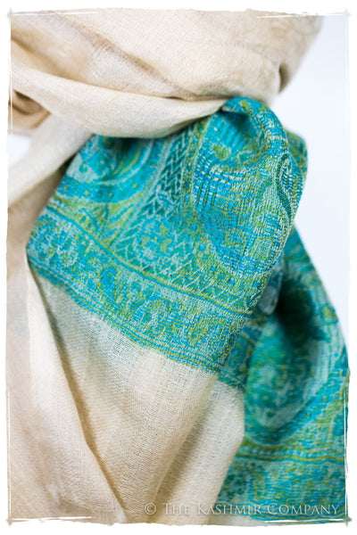 Serafina Paisley Frontière Pashmina Cashmere Scarf