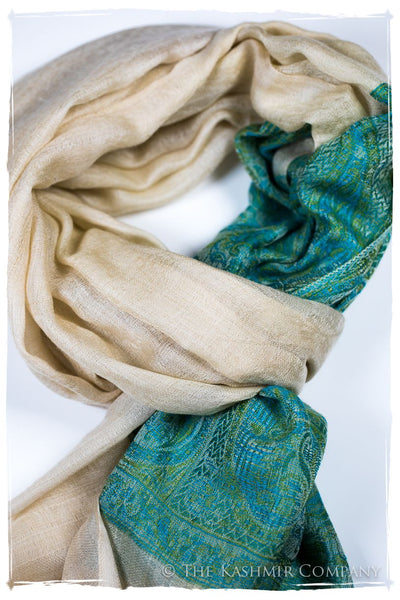 Serafina Paisley Frontière Pashmina Cashmere Scarf