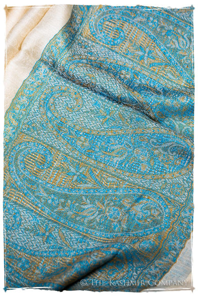 Tiziana Paisley Frontière Pashmina Cashmere Scarf