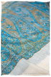 Tiziana Paisley Frontière Pashmina Cashmere Scarf