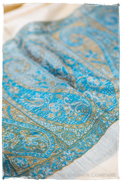 Tiziana Paisley Frontière Pashmina Cashmere Scarf