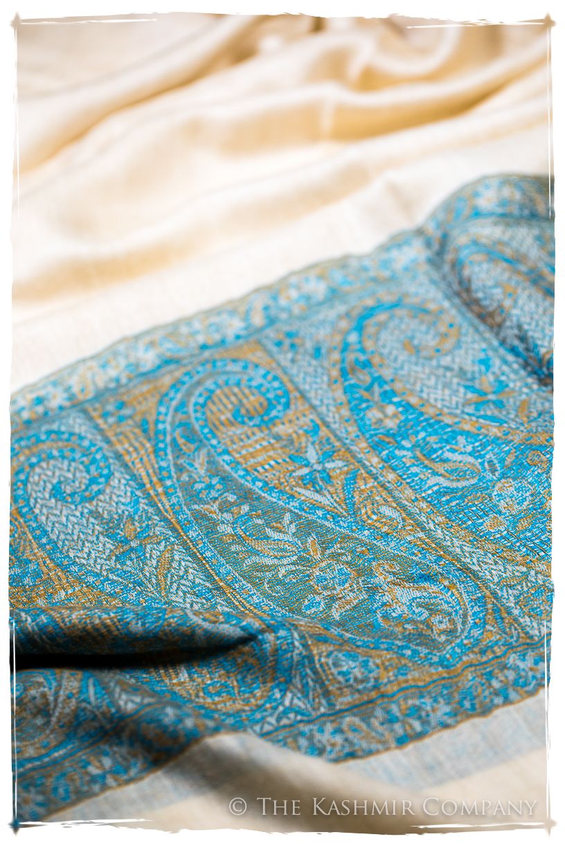 Tiziana Paisley Frontière Pashmina Cashmere Scarf