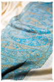 Tiziana Paisley Frontière Pashmina Cashmere Scarf