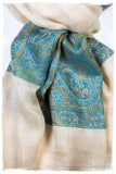 Tiziana Paisley Frontière Pashmina Cashmere Scarf