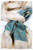 Tiziana Paisley Frontière Pashmina Cashmere Scarf