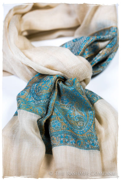 Tiziana Paisley Frontière Pashmina Cashmere Scarf