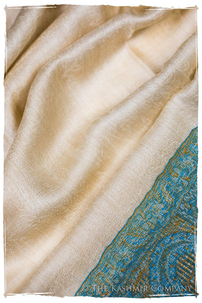 Tiziana Paisley Frontière Pashmina Cashmere Scarf