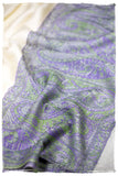 Valeria Paisley Frontière Pashmina Cashmere Scarf