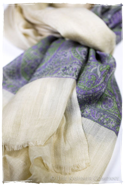 Valeria Paisley Frontière Pashmina Cashmere Scarf