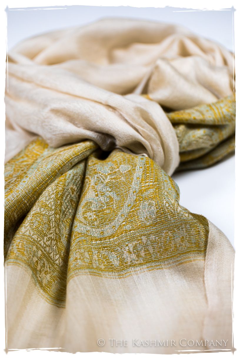 Zaynab Paisley Frontière Pashmina Cashmere Scarf