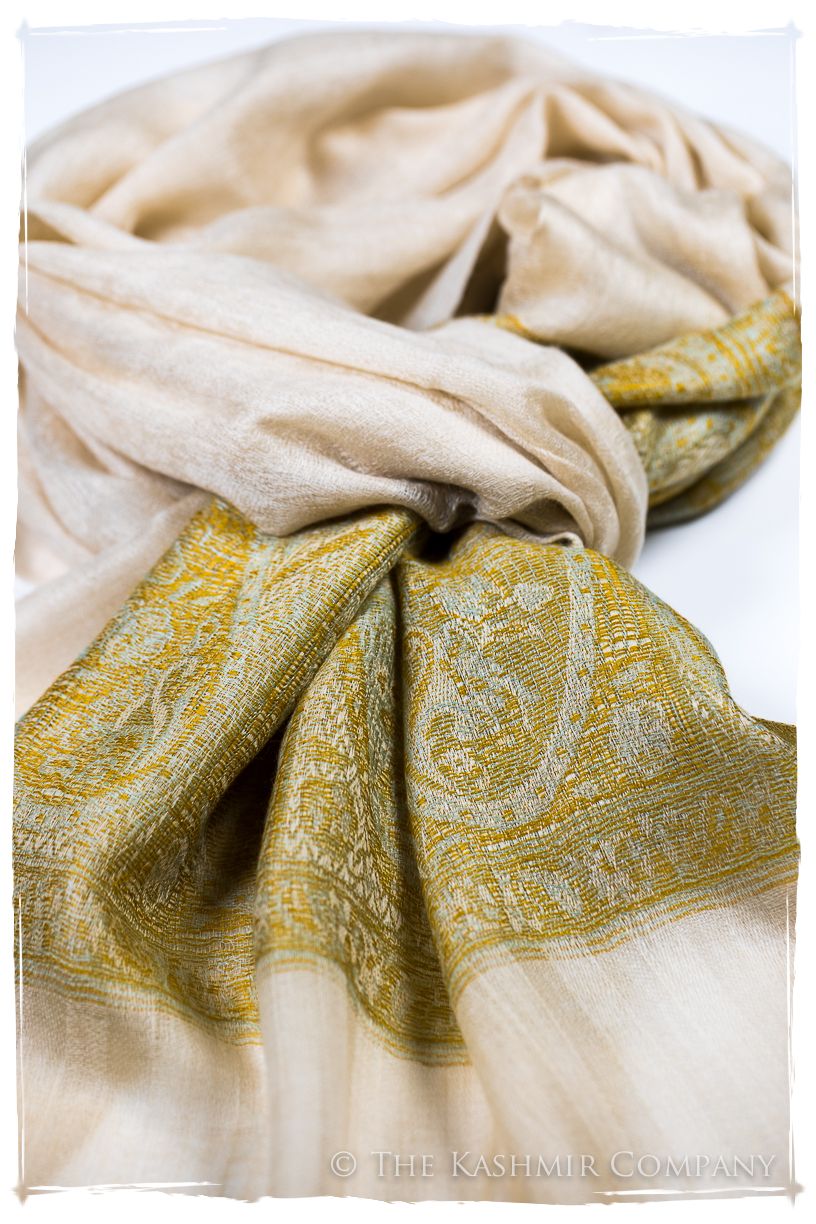 Zaynab Paisley Frontière Pashmina Cashmere Scarf