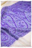 Zahra Paisley Frontière Pashmina Cashmere Scarf