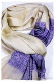 Zahra Paisley Frontière Pashmina Cashmere Scarf