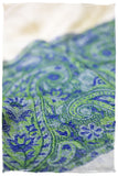 Sumaya Paisley Frontière Pashmina Cashmere Scarf