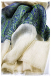 Sumaya Paisley Frontière Pashmina Cashmere Scarf