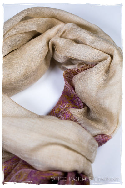 Samiya Paisley Frontière Pashmina Cashmere Scarf