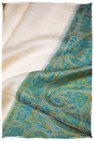 Sakhra Paisley Frontière Pashmina Cashmere Scarf