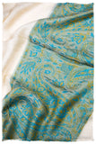 Sakhra Paisley Frontière Pashmina Cashmere Scarf
