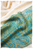Sakhra Paisley Frontière Pashmina Cashmere Scarf
