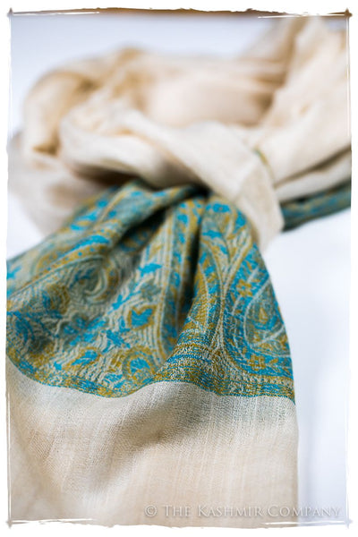 Sakhra Paisley Frontière Pashmina Cashmere Scarf