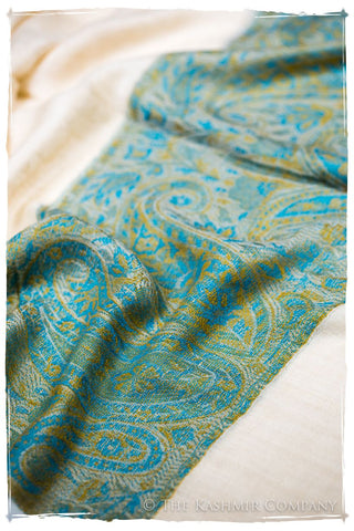 Sakhra Paisley Frontière Pashmina Cashmere Scarf