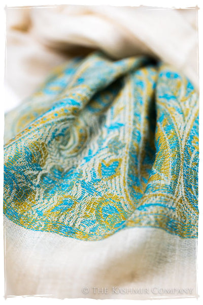 Sakhra Paisley Frontière Pashmina Cashmere Scarf