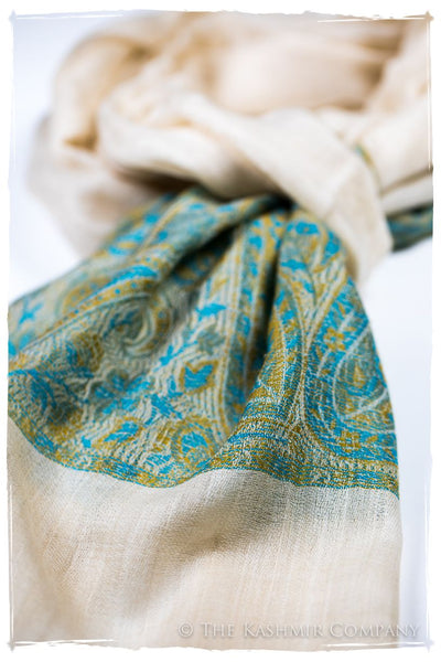 Sakhra Paisley Frontière Pashmina Cashmere Scarf