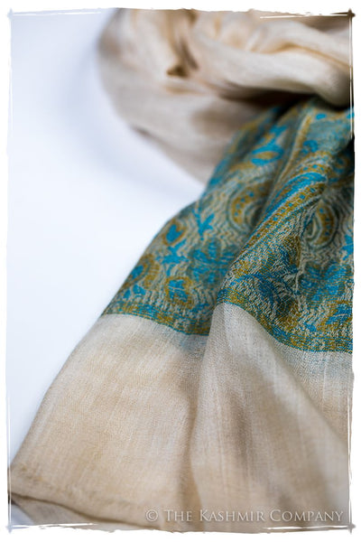 Sakhra Paisley Frontière Pashmina Cashmere Scarf