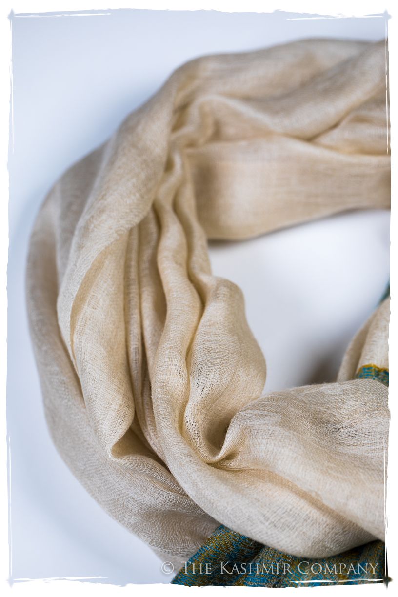 Sakhra Paisley Frontière Pashmina Cashmere Scarf