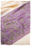 Ruqayya Paisley Frontière Pashmina Cashmere Scarf