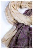 Ruqayya Paisley Frontière Pashmina Cashmere Scarf