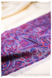 Qistina Paisley Frontière Pashmina Cashmere Scarf