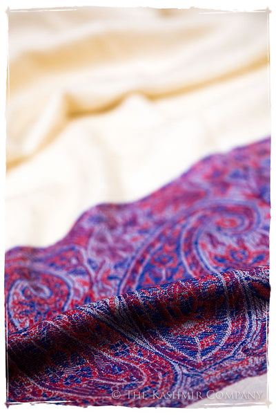 Qistina Paisley Frontière Pashmina Cashmere Scarf