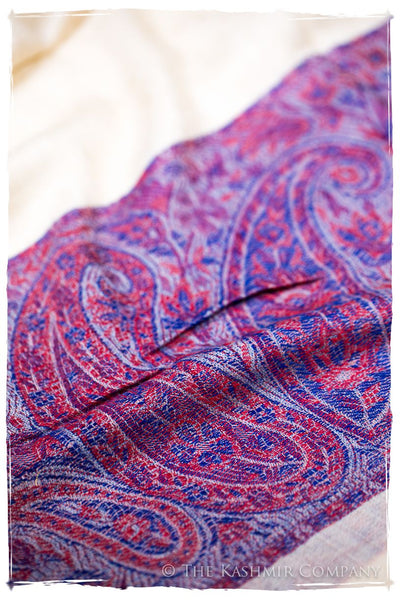 Qistina Paisley Frontière Pashmina Cashmere Scarf