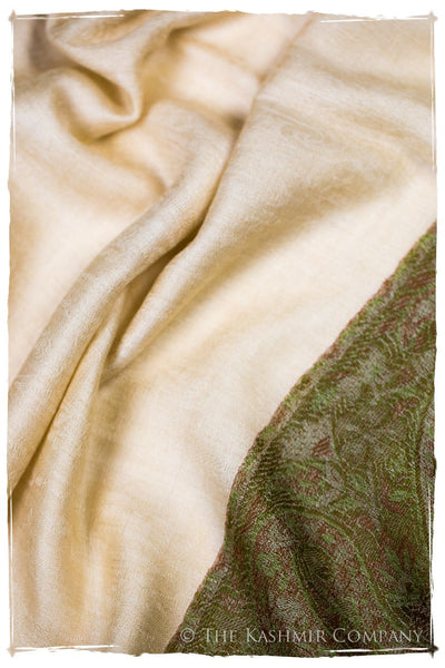 Nezha Paisley Frontière Pashmina Cashmere Scarf