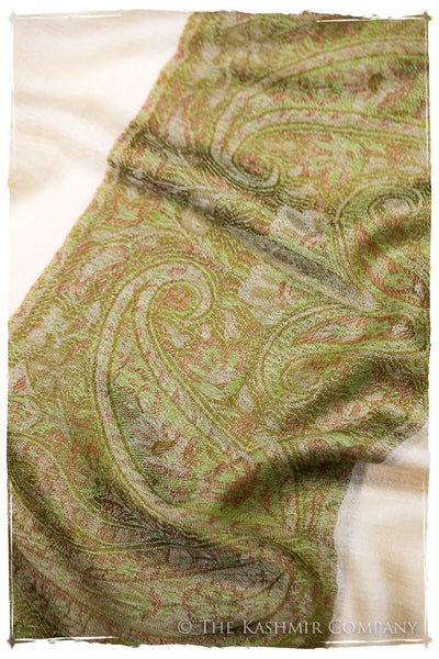 Nezha Paisley Frontière Pashmina Cashmere Scarf