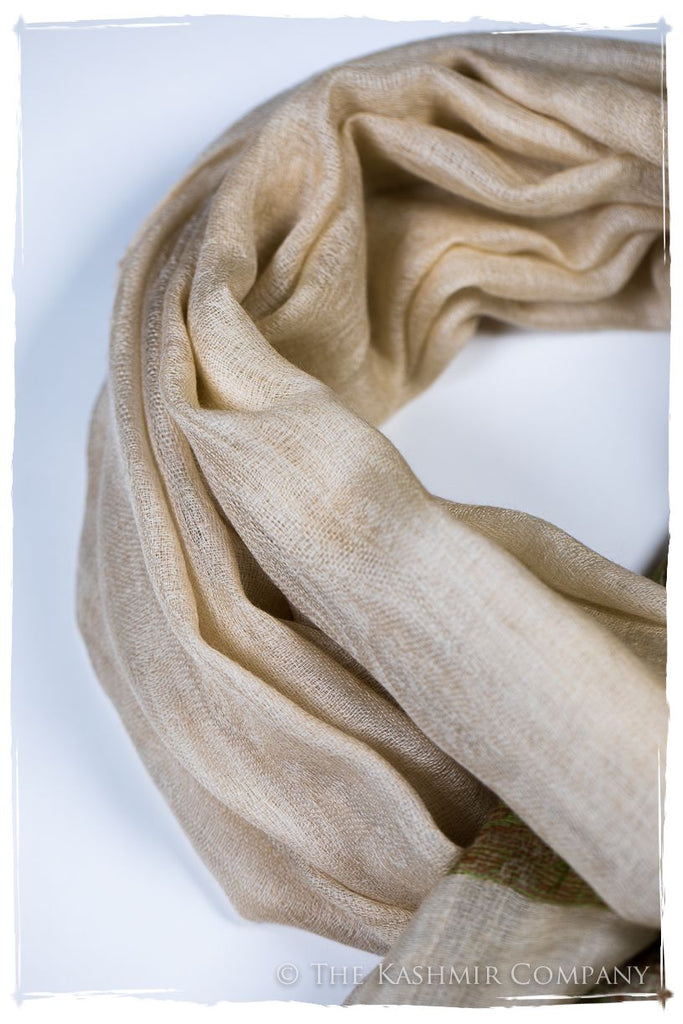 Nezha Paisley Frontière Pashmina Cashmere Scarf