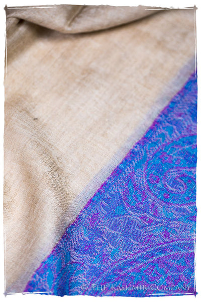 Naziha Paisley Frontière Pashmina Cashmere Scarf