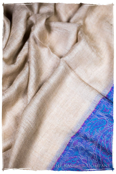 Naziha Paisley Frontière Pashmina Cashmere Scarf