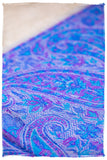 Naziha Paisley Frontière Pashmina Cashmere Scarf