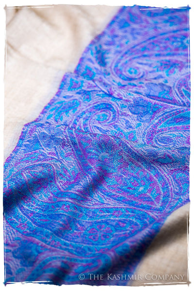 Naziha Paisley Frontière Pashmina Cashmere Scarf