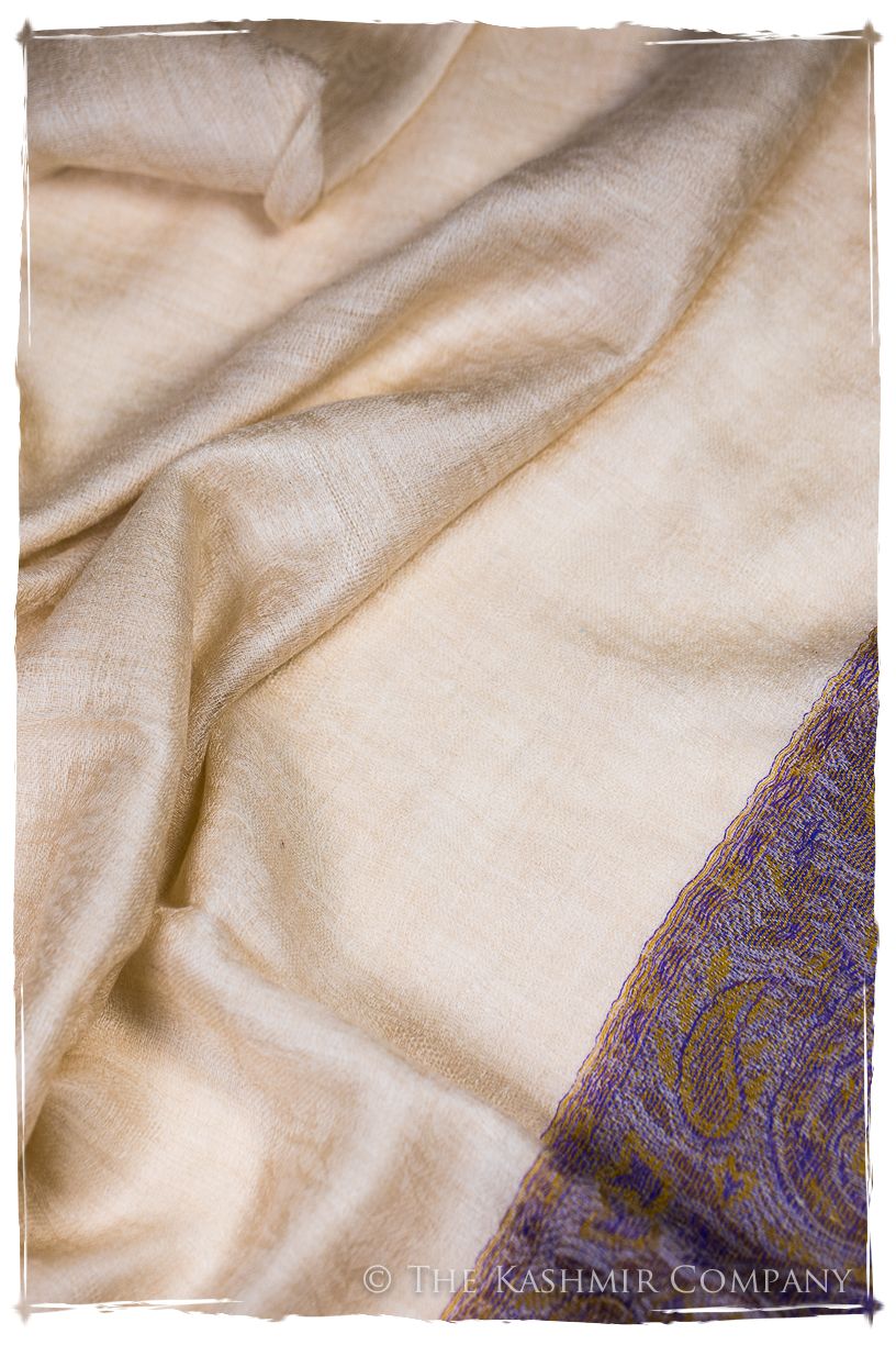 Nafisa Paisley Frontière Pashmina Cashmere Scarf