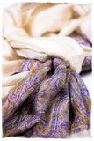 Nafisa Paisley Frontière Pashmina Cashmere Scarf