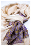 Nafisa Paisley Frontière Pashmina Cashmere Scarf