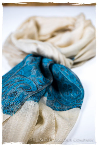 Nadine Paisley Frontière Pashmina Cashmere Scarf