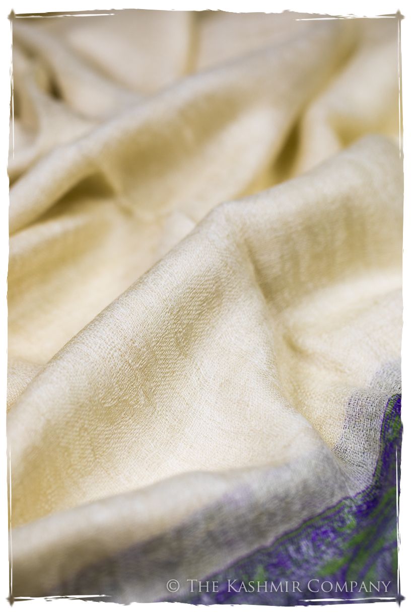 Maysoon Paisley Frontière Pashmina Cashmere Scarf
