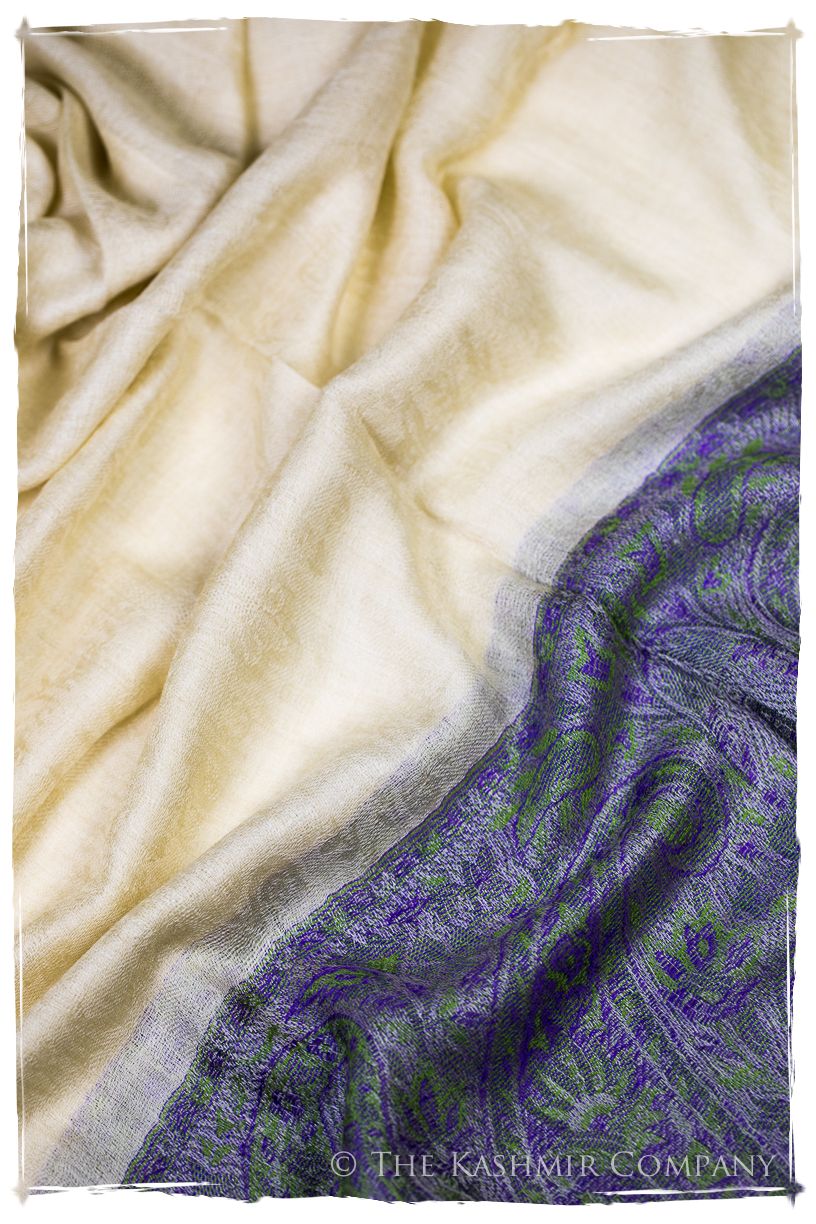 Maysoon Paisley Frontière Pashmina Cashmere Scarf