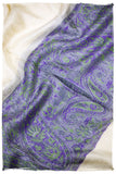 Maysoon Paisley Frontière Pashmina Cashmere Scarf