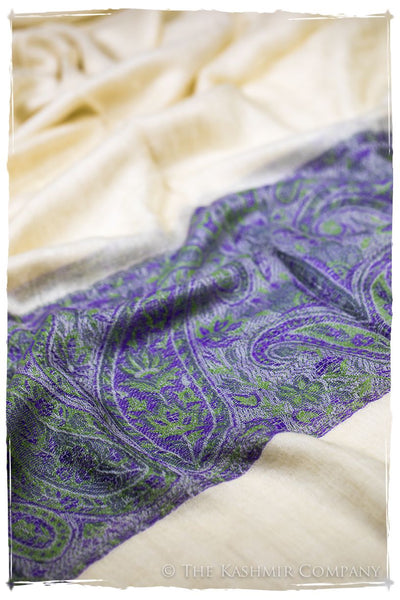 Maysoon Paisley Frontière Pashmina Cashmere Scarf