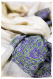 Maysoon Paisley Frontière Pashmina Cashmere Scarf